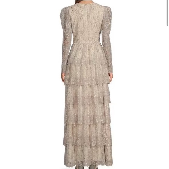 NWT Antonio Melani × Born on Fifth Clara Metallic
Tiered Ruffle Maxi Dress US 2 - Picture 2 of 9